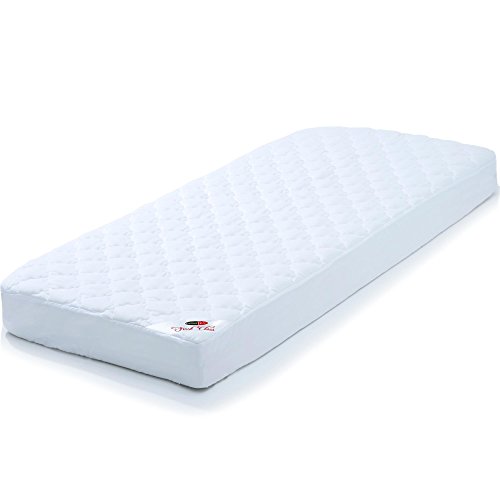 Matratzen-Auflage 180×200 cm in verschiedenen Größen, Matratzenschutz Unterbett mit Spannumrandung bis 35cm Höhe, weicher Microfaser Matratzen-Schoner, auch für Boxspringbetten und Wasserbetten geeignet, CelinaTex First Class 0001654 - 3