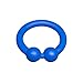 Produktbild Sport Fucker Bullring - Cockring im Design von Bullenring Piercing - Durchmesser 48 mm - blau, 1 Stück