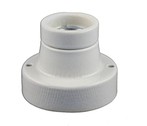 Tropic-Shop Cerámica Capacidad/clásico lanf assung techo fasung con rosca E27 para