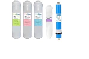 AQUA LOTUS Filtre de rechange 5 niveaux 1 an Filtre à eau Quick (avec membrane)