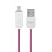 Produktbild ROUHO 1.0 M USB 2.0. Micro-USB-LED Daten Ladekabel Für Tablet-Handy-Rose Rot