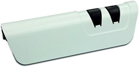 Electric knife sharpener with professional diamond dust coating by zoomyo, coarse / fine for all knives