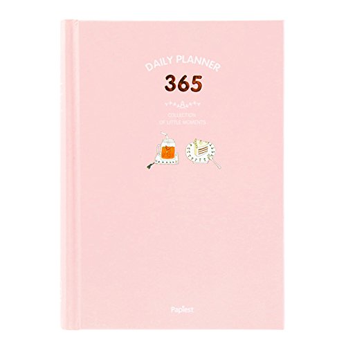 NectaRoy 365 Giorni giornaliero personale Settimanale Mensile Planner Calendario Organizzatore libro di appuntamento, 13x18cm Dimensioni Bound To-Do List Book - Daily Planner Fare Pad