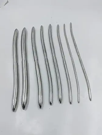 Bos medicare surgical hegar dilator Stainless Steel Silver 3mm to 18mm Dilator - Set of 8 CE Quality