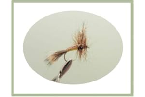 TROUTFLIES UK DRY FLIES Humpy Trout Fishing Flies, 8 Pack Yellow Humpy, Mayflies, Size 10