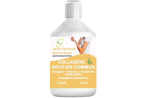 Complément alimentaire hydrolysé au collagène liquide, soutien des articulations, de la peau, des muscles, des cheveux, de la pousse des ongles, pour femme, homme, 500 ml (sans sucre)