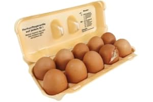 HILLIGER Eierverpackung 10 er creme Eierpappe L-XL 100 St.