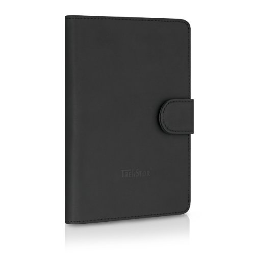 TrekStor Ledertasche mit Aufsteller für eBook Reader Pyrus und Liro Ink schwarz