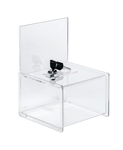 Sigel VA151 - Buz  n de sugerencias con cerradura  panel de inserci  n para A6  transparente  15 x 22 x 15 cm