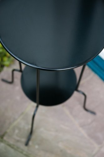 Stabiler Beistelltisch Cocktailtisch Nachttisch SCHWARZ - 7
