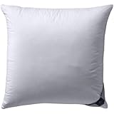 Billerbeck 4410190002 - Almohadón de plumón, 80 x 80 cm, color blanco