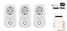 Produktbild Wasserstein Smart Home intelligenter Stecker Smart Home, WI-Fi-Steuerung All Ihrer Geräte Wo Immer Sie Sich befinden (3 Pack)
