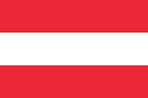 BGFint Österreich Flagge Fahne Austria 150x90cm Stoff 100g/qm