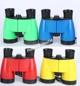 Laxmi Collection Spy Gear Observing Military Telescope Plastic Folding Binoculars for Kids - Pack of 6