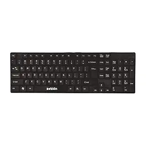 ZEBION K200 USB Keyboard, Black