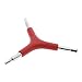 Produktbild RotSale® 1x Rot Sechskantschlüssel Y-Form Fahrrad-Reparatur-Werkzeug Schraubenschlüssel Innernsechskantschlüssel Inbusschlüssel für Sechskantschrauben 4mm 5mm 6mm