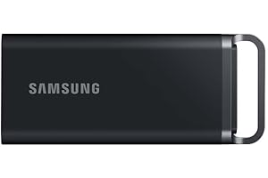 Samsung Portable SSD T5 EVO, 2 TB, USB 3.2 Gen. 1, 460 MB/s read, 460 MB/s write, External hard drive for Mac, PC, Android, Smart TVs and game consoles, Incl. USB-C cable, MU-PH2T0S/EU