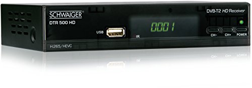 Price comparison product image Schwaiger DVB-T2 Receiver DTR500HD Front-USB