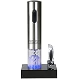 Tire bouchon électrique sans-fil Twinz’up - Coffret avec coupe-capsule et socle de recharge - Batterie de seconde génération - Le cadeau idéal pour tous les amateurs de vins et d’oenologie