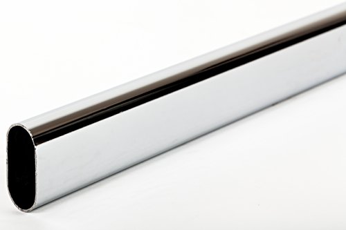 A+U – Kleiderstange für Wand- und Kleiderschrank inkl. Halterungen zur Wandmontage | 30x15mm | 50cm – 150cm oder auf Maß (100cm) - 3