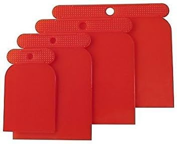 Plaster Scraper s x4 Cement Filler Filling And Scraping Set Decorating Set Smoother Smooths Tool Credit Card Type Fills Holes In Walls Smoothly Scraper Bath And Shower Silicone Quick Handy Repair Tool For Taps Sinks Baths Toilets Showers Shower DIY Perfect Finish Everytime Wallpaper Window Scraper For Walls Wood Plasterboard Poly Filler