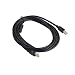 Produktbild LouiseEvel215 Cable USB 2.0 AM-to-BM de alta Velocidad A a B, escáner de impresora Compatible Con blindaje Negro Largo, Disco Duro, transmisión estable