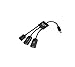 Produktbild Produkte mit hoher Qualität Smartphone/Tablet Micro USB Splitter 3 in 1 USB Host OTG Hub Adapter Split Splitter Kabel Kabel in Schwarz
