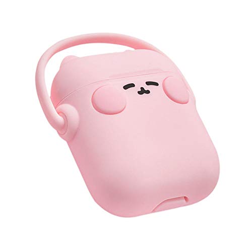 Preisvergleich Produktbild Createjia Bluetooth Kopfhörer Liquid Silicone Cartoon Cover Für Apple Schutzhülle Für AirPods 1 2 Rock Cute Cat Design
