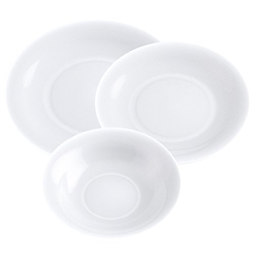 Pierre Cardin Set de vajilla de 18 Piezas en Porcelana, Centimeters