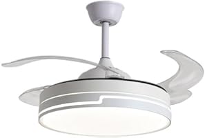 BEL AIR HOME - Wentylator sufitowy ROBIN - 36W LED 3 temperatury barwowe, Cichy silnik prądu stałego, Wysuwane łopatki, Pilot zdalnego sterowania - Biały Mini