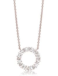 Sif Jakobs Jewellery Mujer Collar antella Circolo grande – 18 K oro rosa Gallay con circonitas blancas