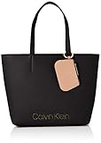 Anzahl Hauptfächer: 1 Calvin Klein Damen Ck Must Med Shopper Tote, Schwarz (Black), 11x27x39 cm
