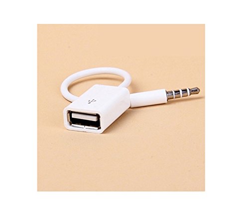 Goldschmetterling @ 2 PCS USB zum Übertragen des 3.5mm Audiokabels, Langes 15cm Auto AUX Audio Umwandlungskabel 3.5mm Datenkabel, 3.5mm Auto auf der Aufzeichnungslinie - 2