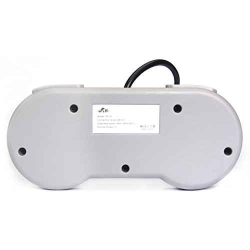 Rii GP100 SNES Retro USB Super Nintendo Controller  USB PC Controller  Raspberry Pi Controller for Windows PC   MAC   Raspberry Pi  2 Pack 