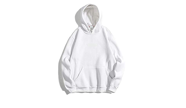 hoodie white plain