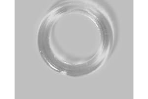 TENDEEVOLUTION Supporti e Accessori In Plastica Per Binari In Alluminio, Zineffa, Bastoni, Silent, Pacchetto, Attacchi in Plastica Parete Soffitto Serramento (N° 10 anelli trasparenti)