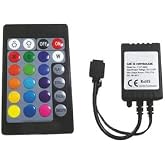 Rgb Şerit Led Kontrol Cihazları - Bluetooth, Sese ve M&uuml;ziğe Duyarlı, 24 Tuşlu - 6 Amper, 10 Metreye kadar Rgb Şerit led &Ccedil;alış