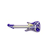 LEGO Dark Purple Gitarre mit weissen Saiten Minifiguren Series City - LEGO