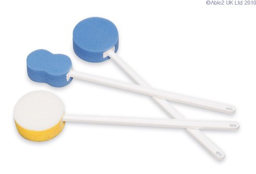 Short Bath Sponge Contoured - Wash & Clean Hard to Reach Places