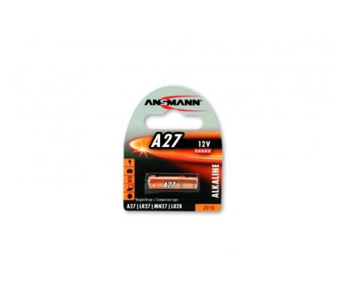 ANSMANN Alkaline Batterie A27, 12 Volt, 1er Blister 15160001