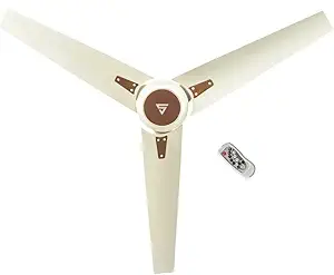 Superfan Super Q 5 star rated high flow energy efficient 1500mm (60 inches) BLDC ceiling fan with remote (Elegance Brown)