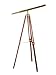 Produktbild Großes Fernrohr Fernglas Teleskop Messing mit Holz Stativ 150cm antik Stil