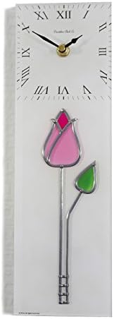 Tulip With straight Bud Leaded Rectangular Kitchen Wall Clock