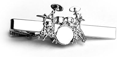 Drum Kit Tie Clip - Incredible Detail. Great Drum Teacher Gift