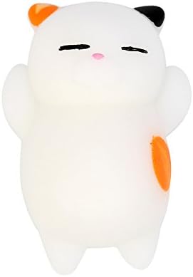 Cute Mochi Cat Squishy Squeeze Toys,Stress Reliever Toys,Squishies Slow Rising Soft Baby Toys VNEIRW (D, About 4cm)