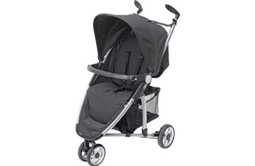 BabyStart 3 Wheeler Pushchair - Black and White.
