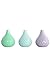 Produktbild House Doctors Vase, Pale, asstd. 3 col./pattern dust rose/green/grey, dia.: 8.5 cm, h.: 12 cm