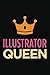 Produktbild Illustrator queen: Blank lined novelty office humor themed notebook to write in: With a versatile, practical wide rule interior: Pink and orange cover