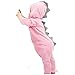 Price comparison product image Baby Boys Girls Pyjamas,  Xinantime Clearance Cute Kids Toddlers Infant Print Dinosaur Jumpsuit Long Sleeve Zip Hoodie Romper Clothes for 0-18 Months Kids (6-9 M,  Pink)