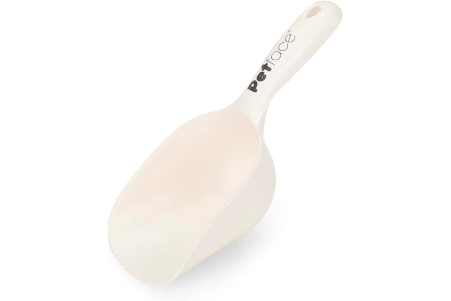 Petface Pet Food Hand Scoop for Dry Dog & Cat Food, Lightweight, Portable (Pack of 1)